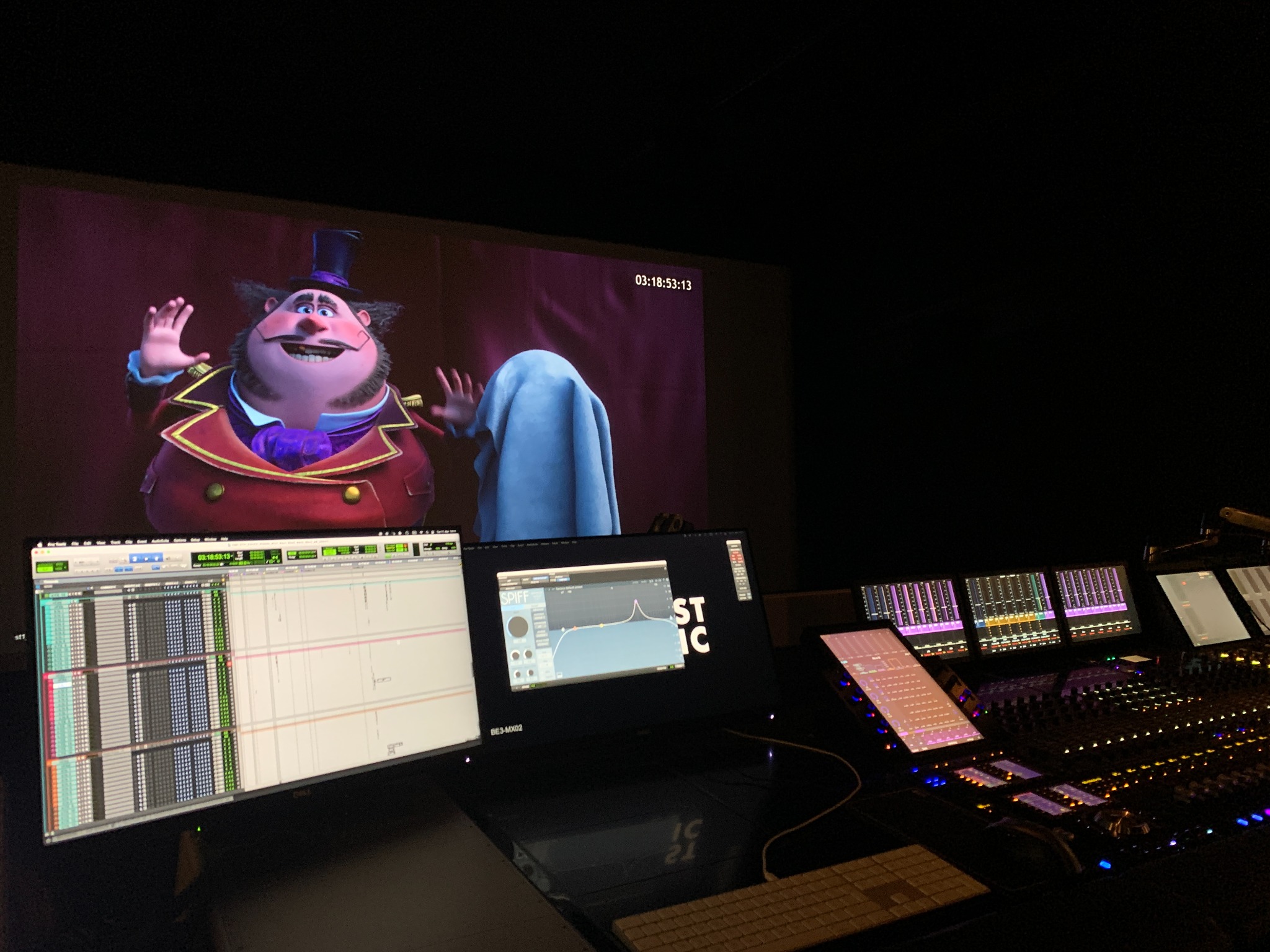 STITCHHEAD picture on screen during a pre-mix session